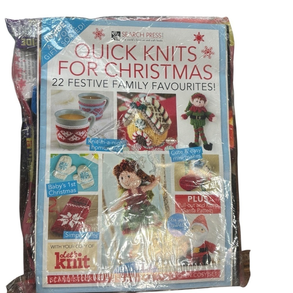 NEW Let’s knit Magazine Holiday Kits Nov/Dec ‘19 UK Patterns Ideas Yarn - Picture 2 of 16